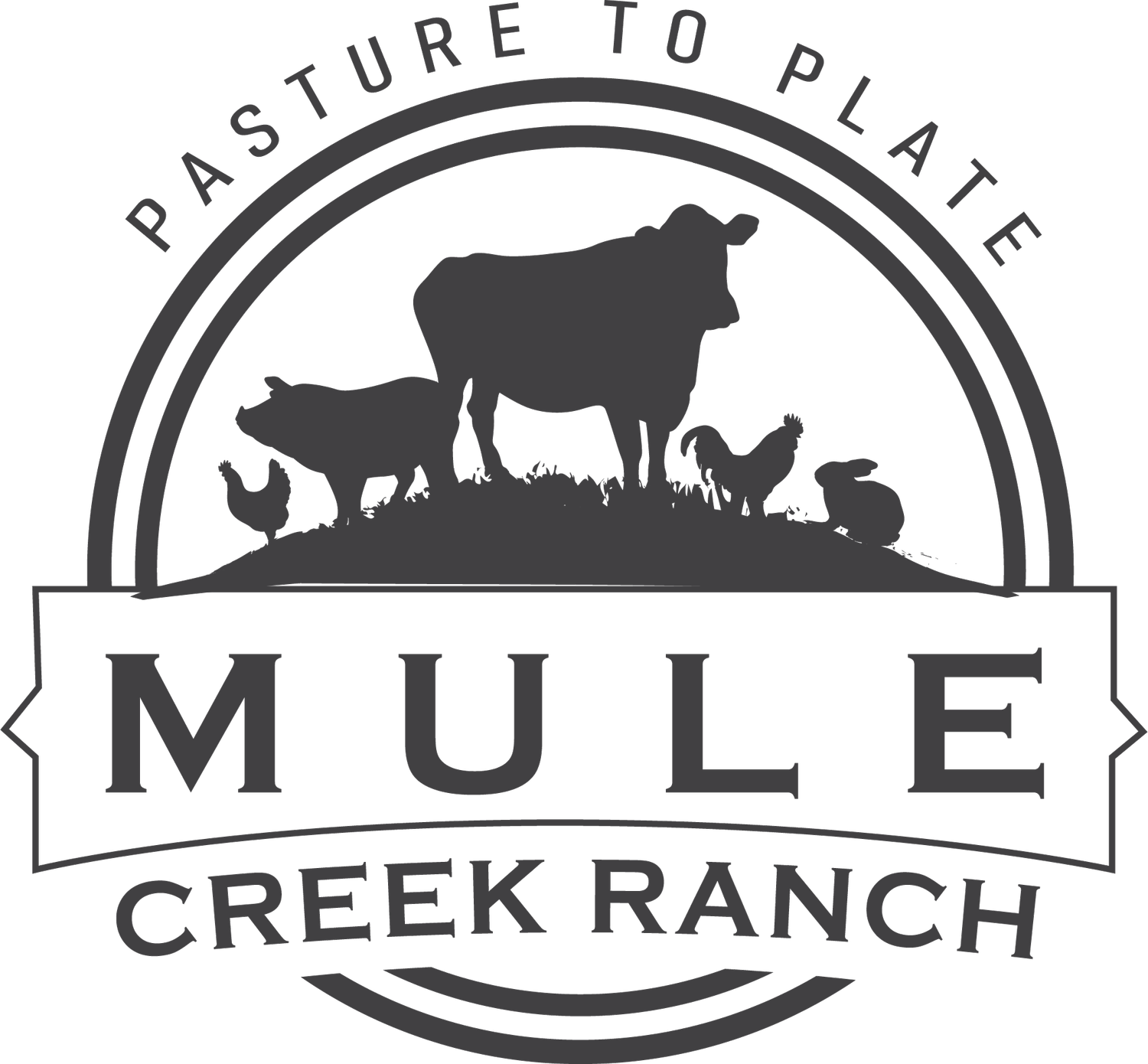 Farm logo design featuring a blue background, established in 1998, with the text "Farm Logo" and location "Nashville Tennessee" prominently displayed, ideal for agricultural branding and marketing.